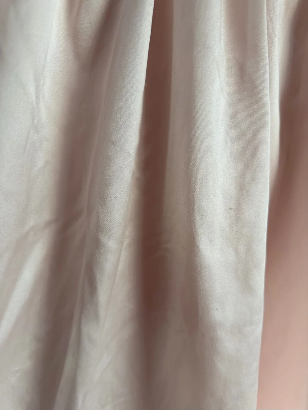 Christian Dior Vintage Pastel Peach Pink Lace Trim Ivory Sleep Chemise Nightgown